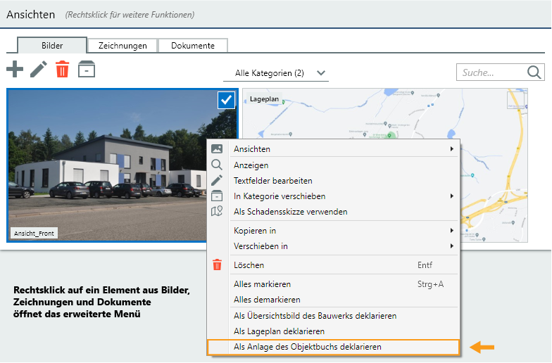 BZD als Anlage deklarieren